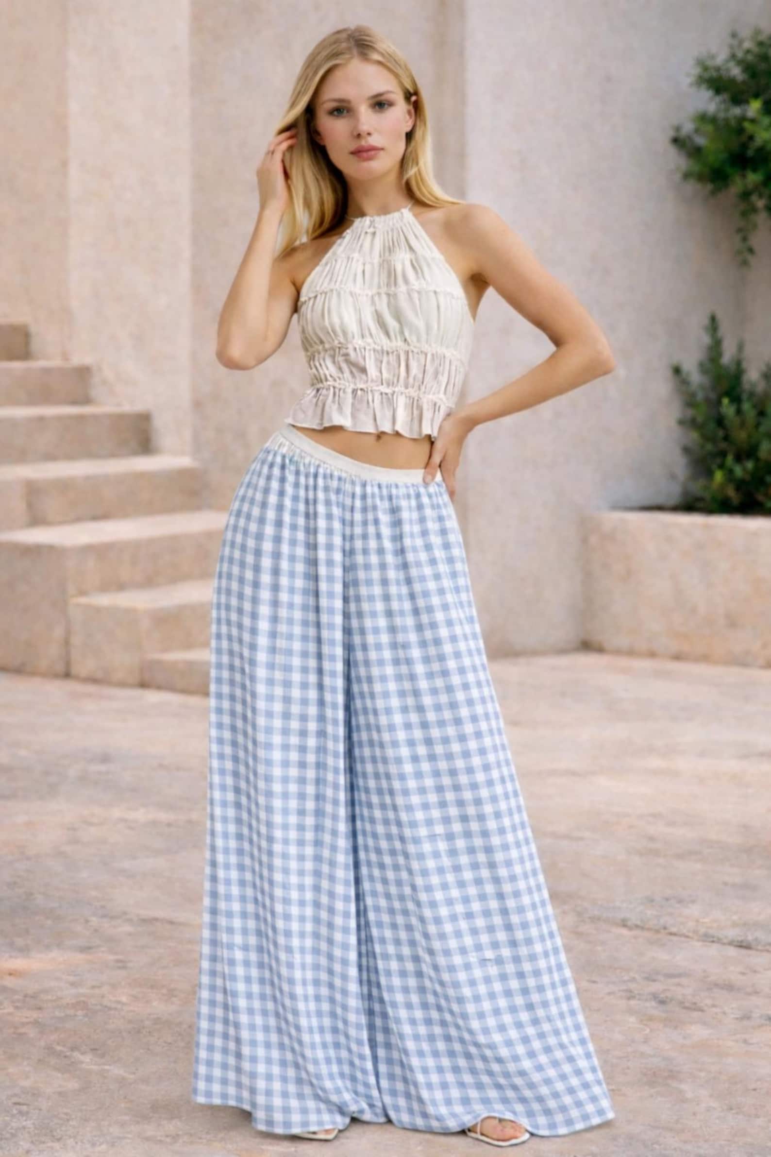 Wide Pants Sewing Pattern | Palazzo Pants Sewing Pattern for Women | Pants Pattern | Women Sewing Pattern | Women Palazzo