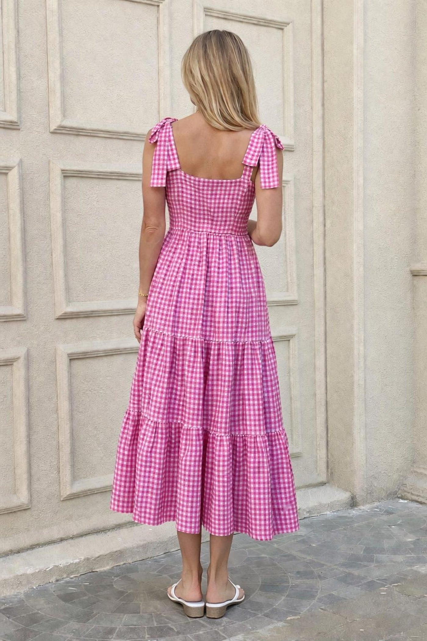 Mindy Dress Sewing Pattern | Shoulder Tie Dress Pattern | Maxi Dress | Gathered Dress Pattern | Tiered Dress Pattern Women
