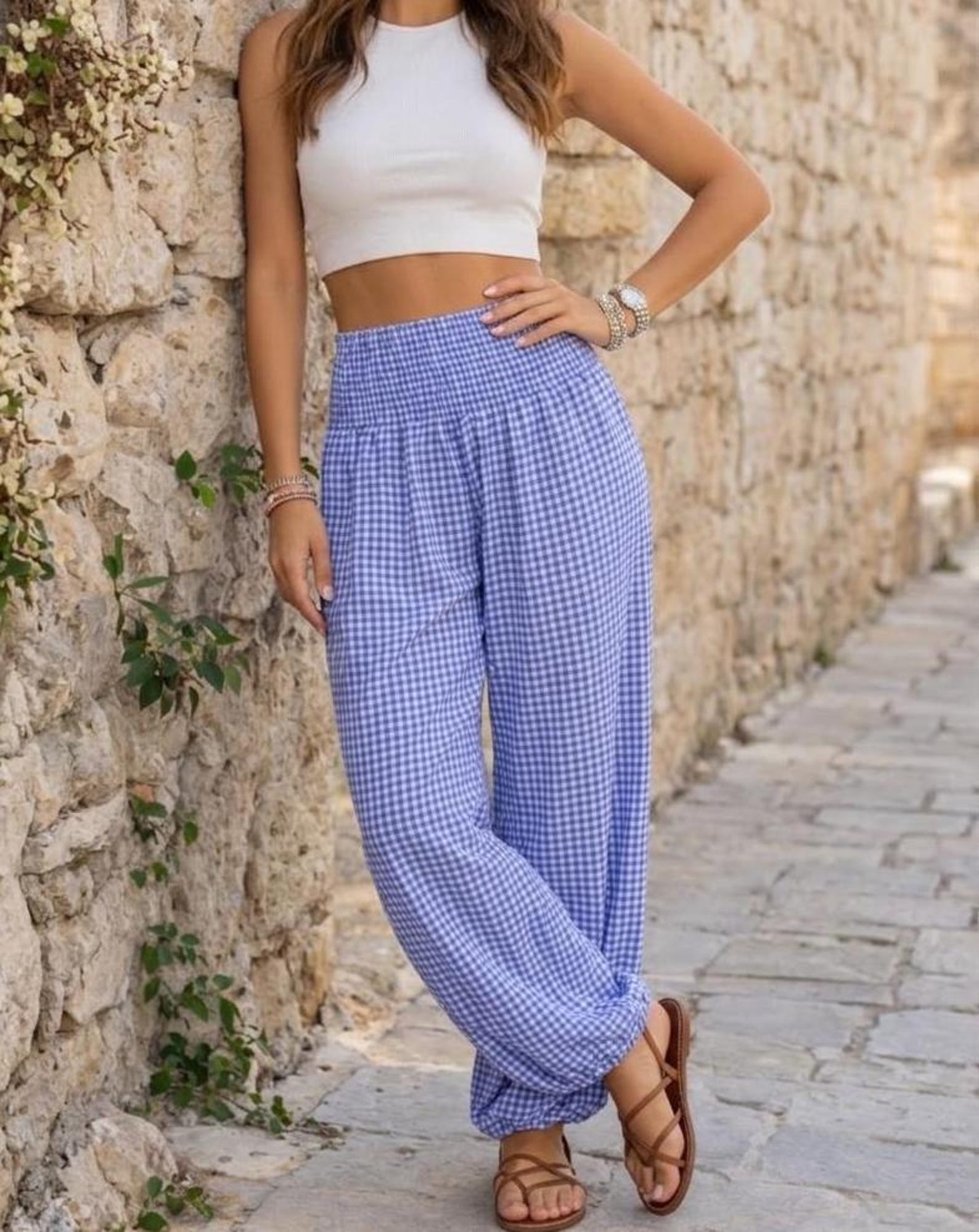 Nina Harem Pants Sewing Pattern | XS-XXXL | Harem Pants Pattern | High Waisted Pants Pattern | Women Pants Pattern | Beginner