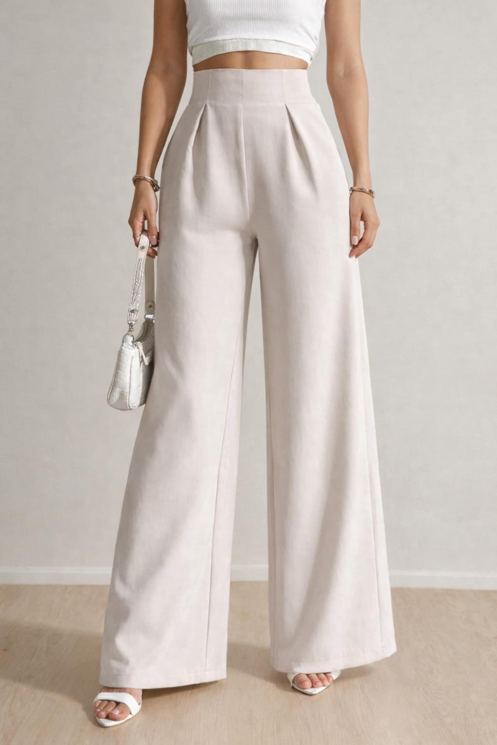 High Waisted Wide Leg Pant Sewing Pattern | XS-XXXL | Pants Pattern | Women Pants | Sewing Pattern | High Waist Pants | Wide