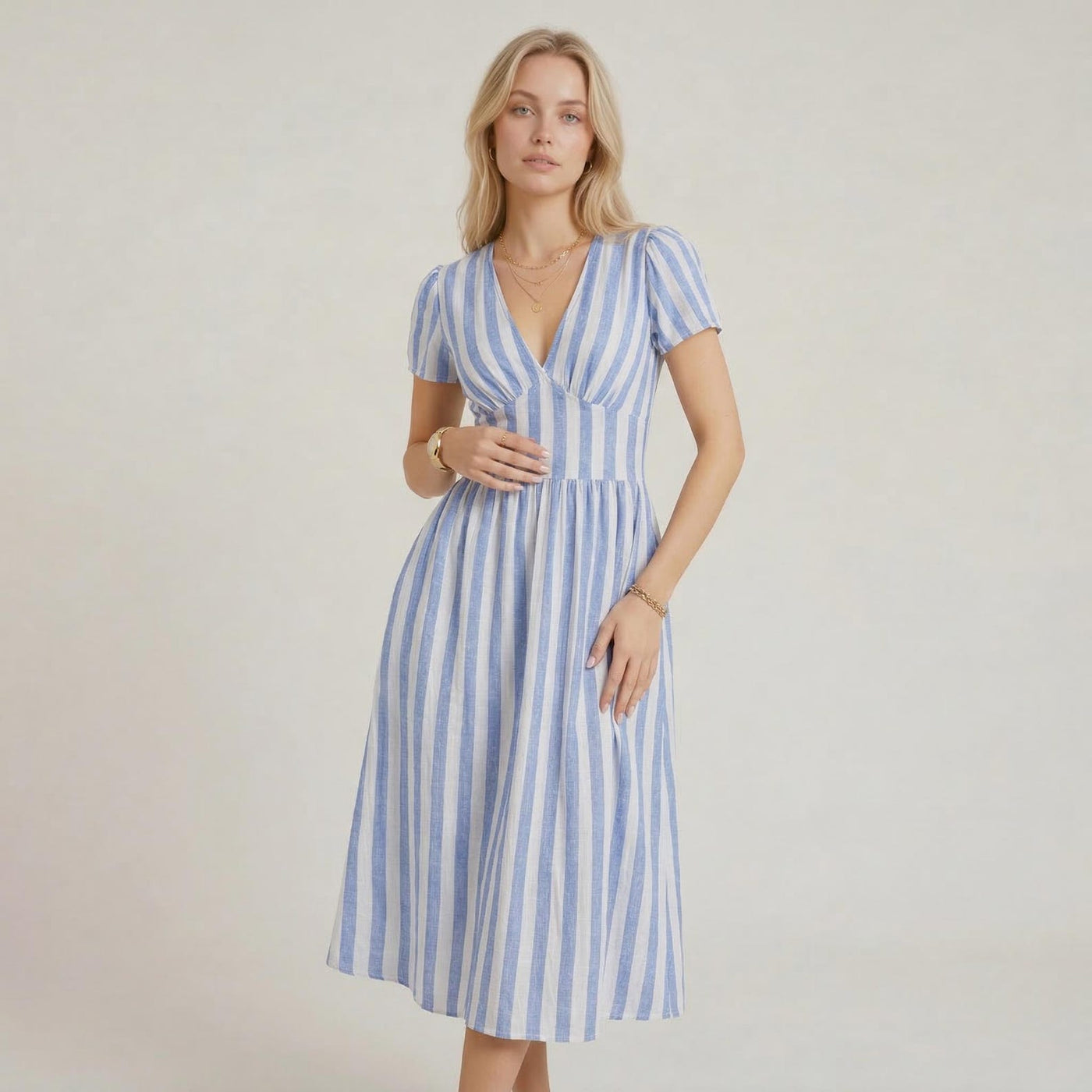 Dress with Pockets | Aurora Dress Sewing Pattern | Linen Dress Sewing Pattern | Women Patterns | Summer Dress | Halter Women