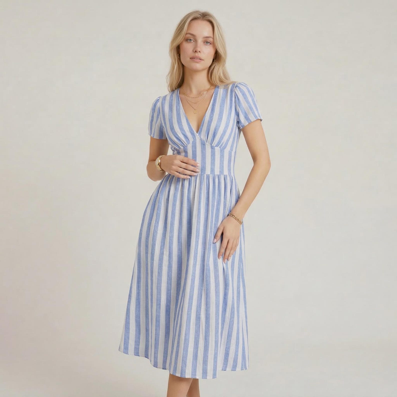 Dress with Pockets | Aurora Dress Sewing Pattern | Linen Dress Sewing Pattern | Women Patterns | Summer Dress | Halter Women