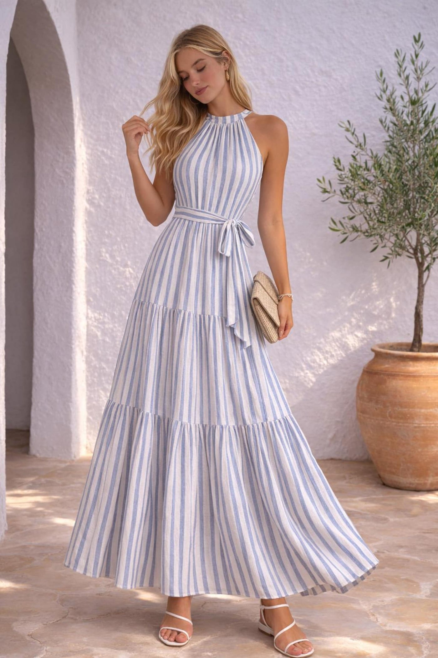 Julie Maxi Dress Sewing Pattern | Halter Neck Dress | Prom Dress Sewing Pattern | Women Sewing Pattern | Summer Dress |