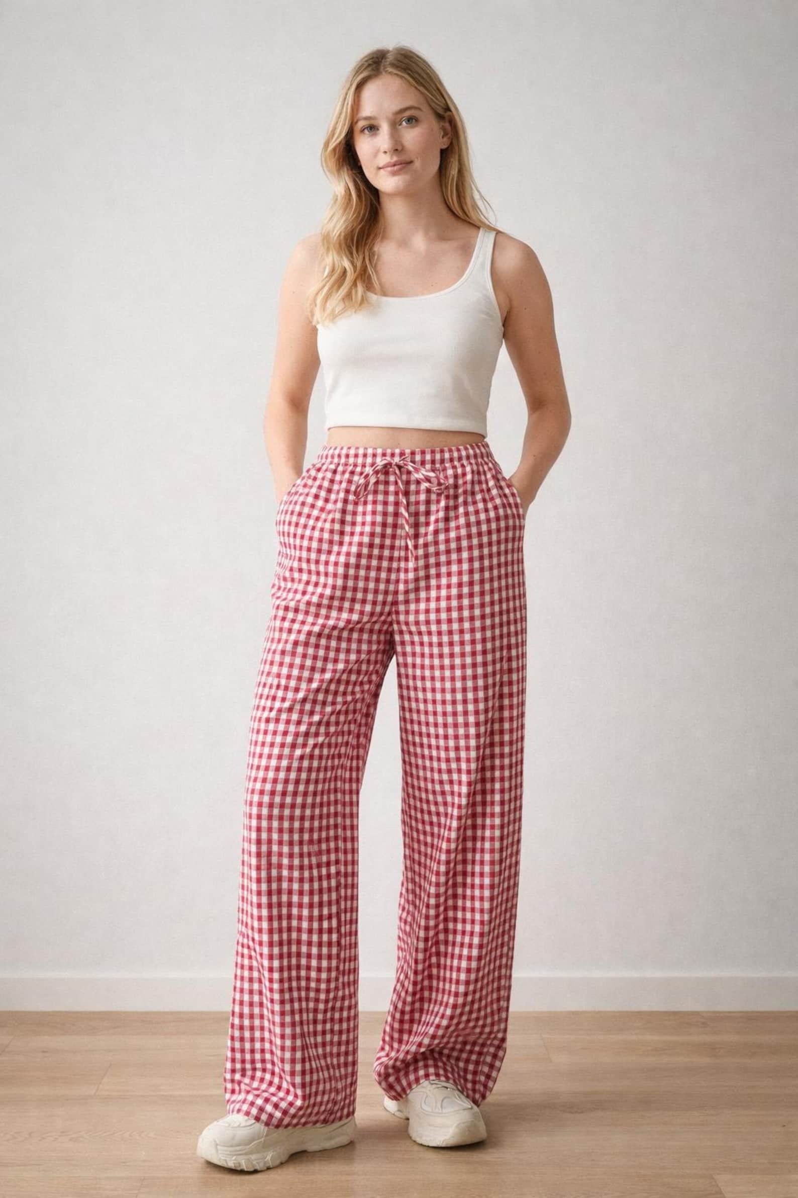 Pants Sewing Pattern | Wide Leg Pants for Women | Pants with Pockets Pattern | Women Sewing Pattern | Women Elastic Waistband