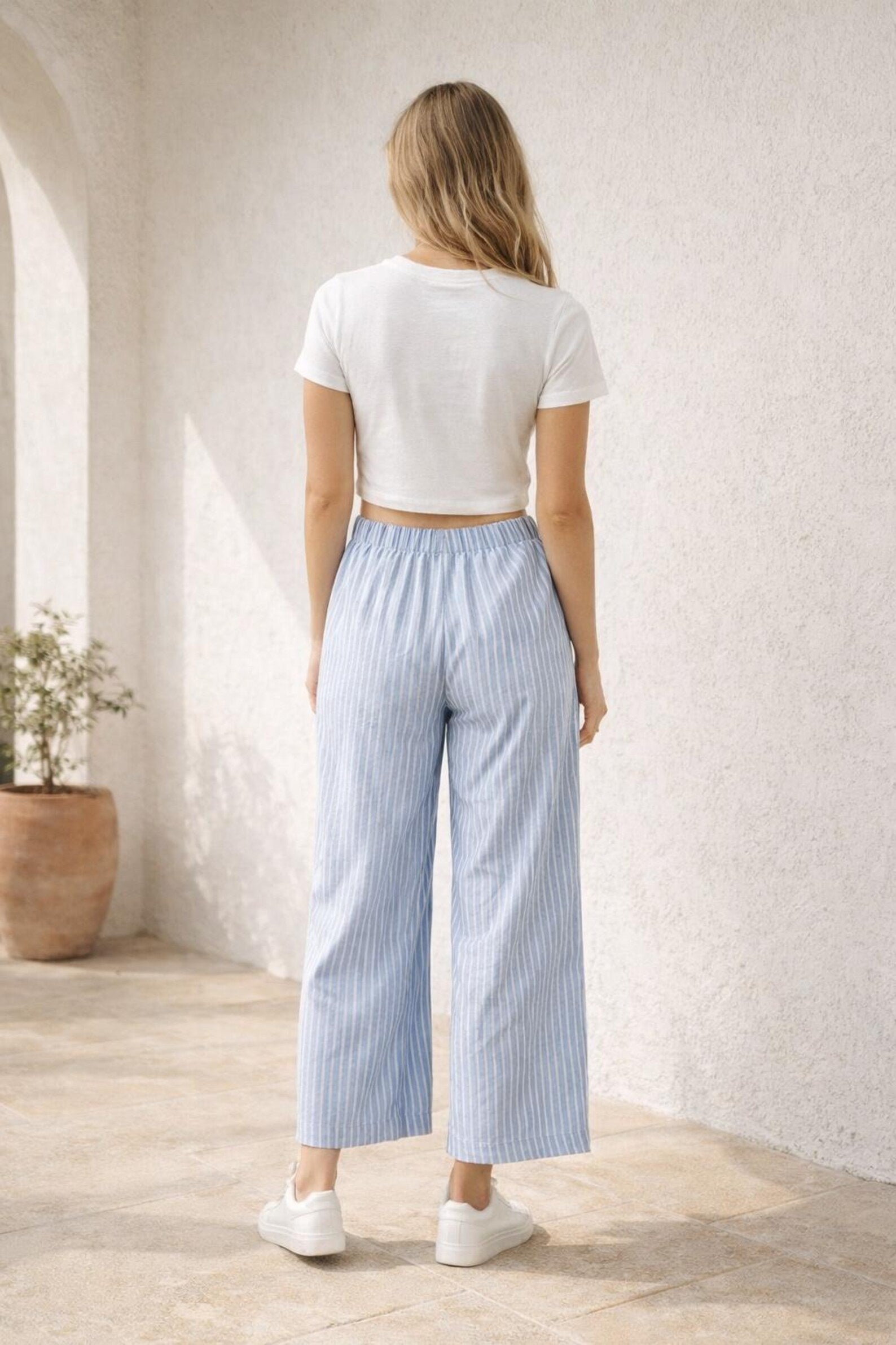 Laura Pants Sewing Pattern | Wide Leg Pants Pattern | Crop Pants Pattern | Sewing Patterns | Women Pattern Pants Trousers |