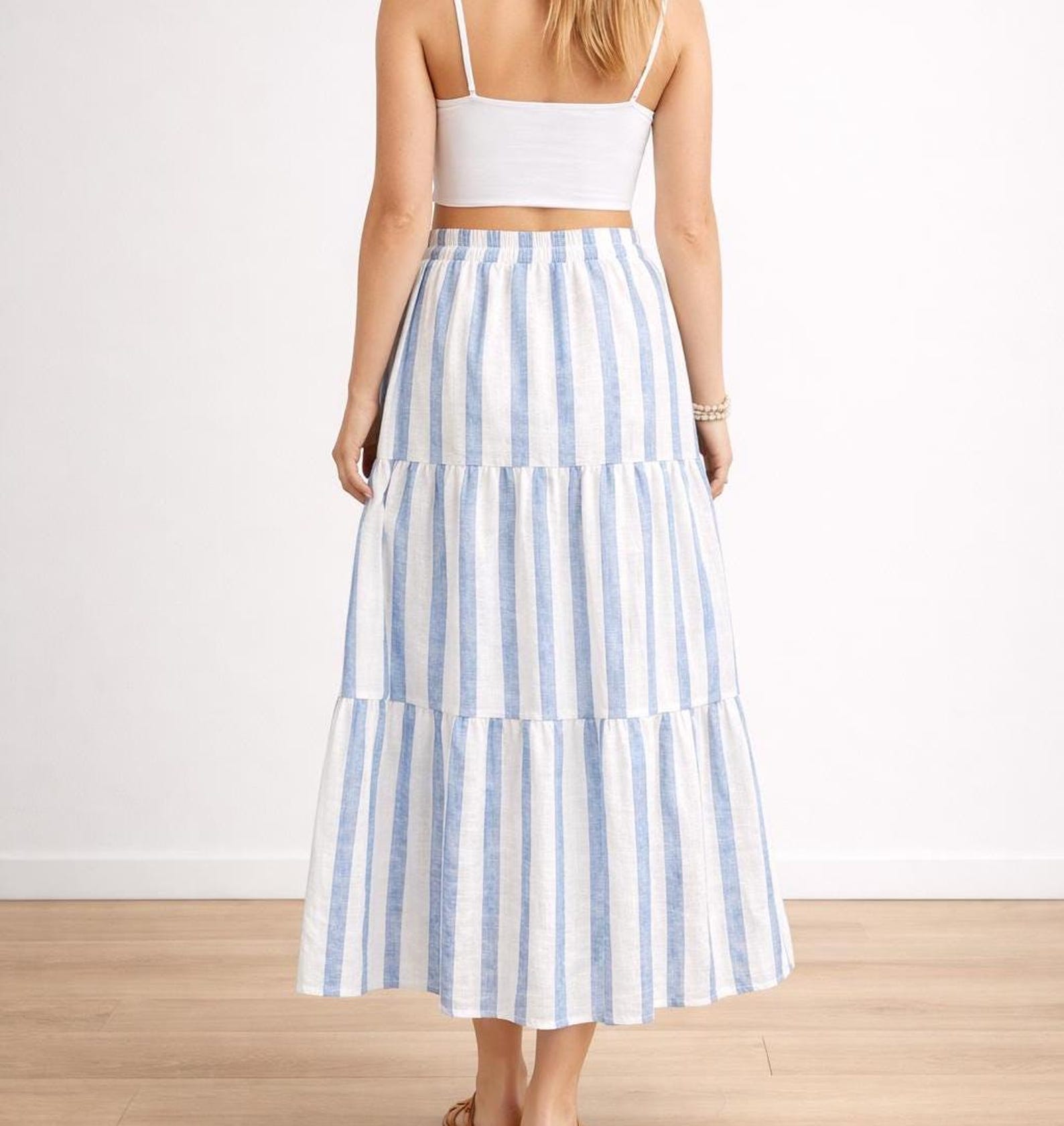 Ginny Tiered Maxi Skirt Sewing Pattern | Skirt Pattern | Women Skirt Pattern | Sewing Patterns | Women Sewing Pattern, Long