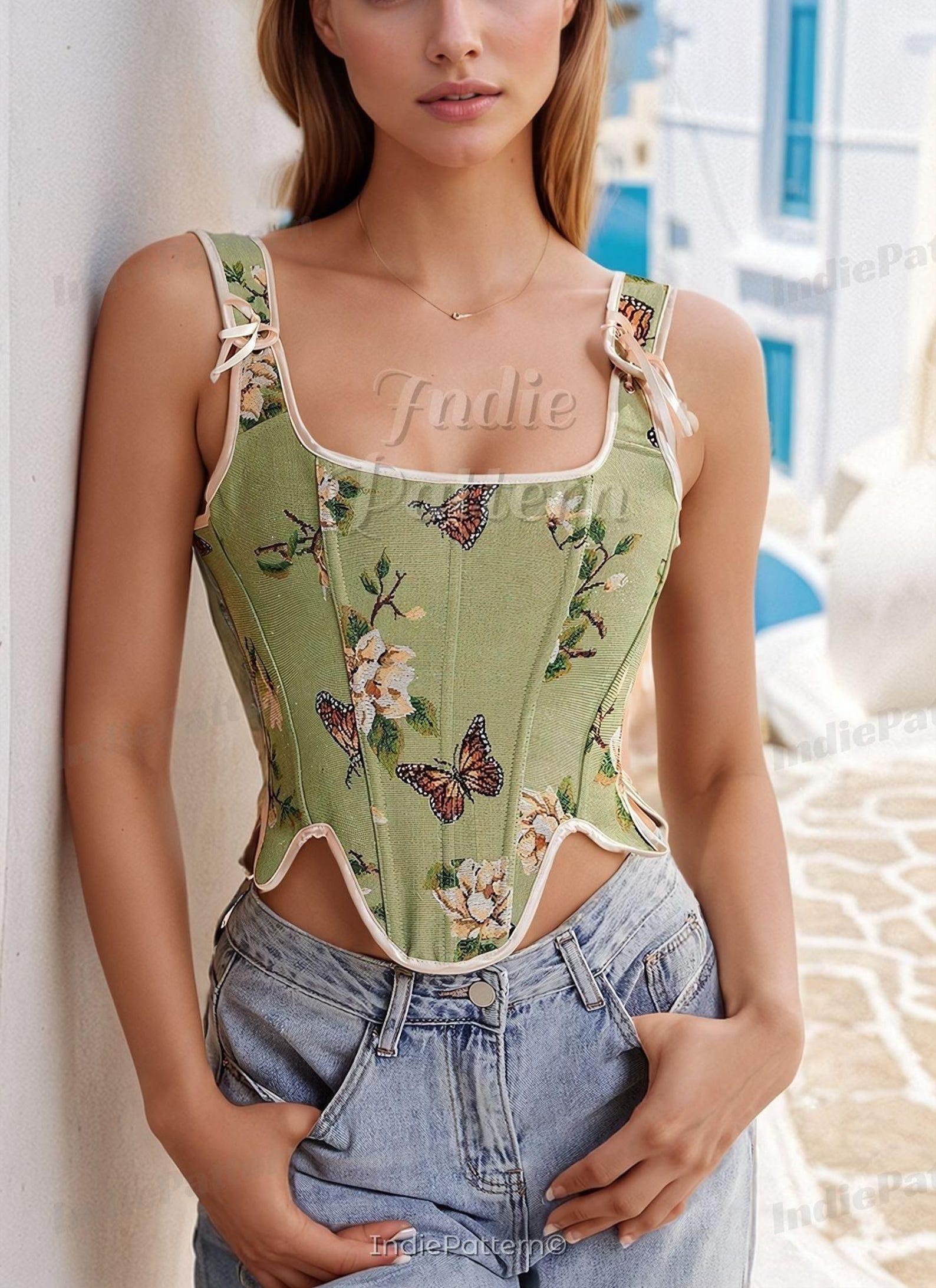Corset Top Pattern | Corset Pattern | Cottagecore corset pattern | Corset Sewing Pattern | Sewing Patterns | Women Sewing