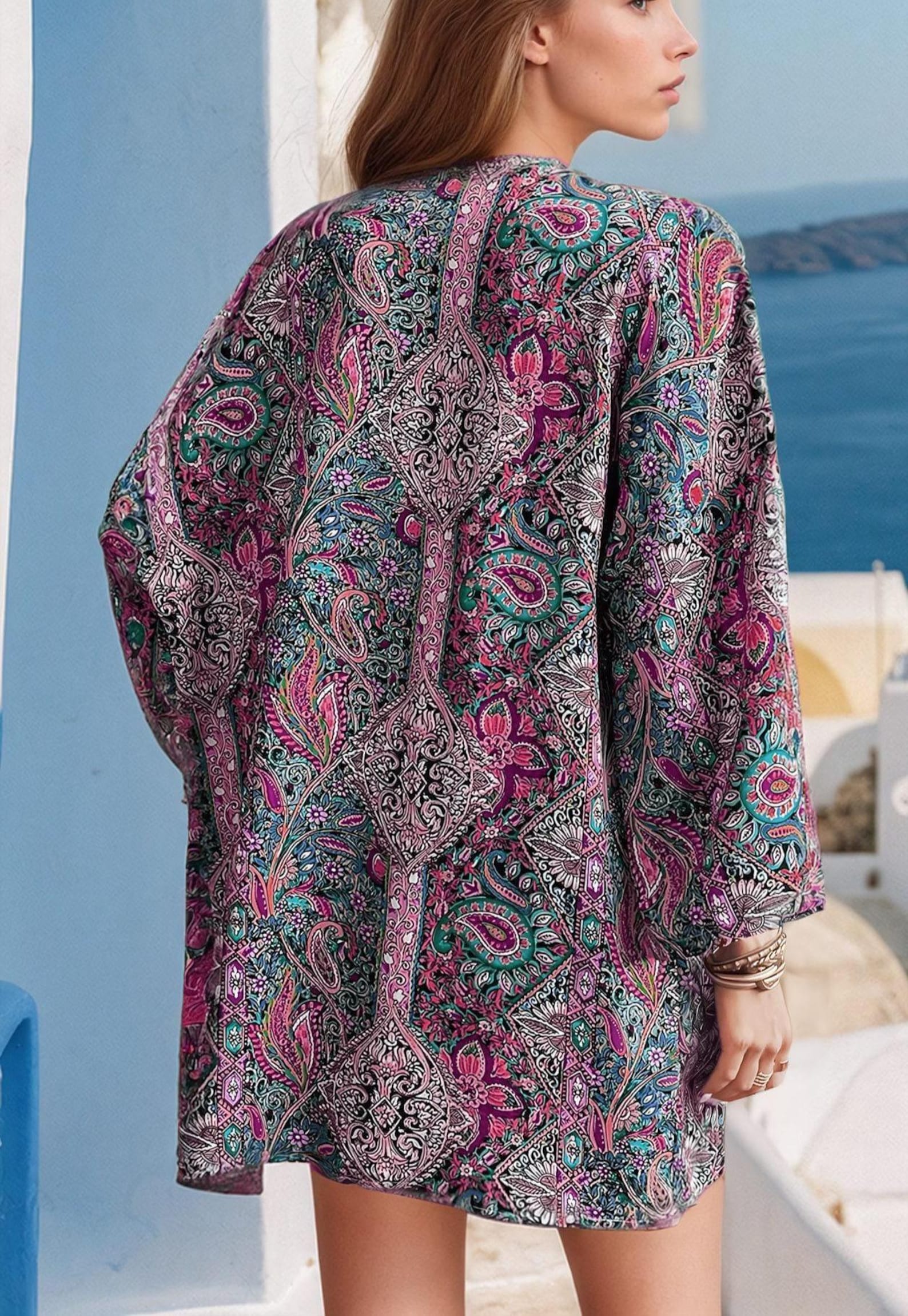 Robe Sewing Pattern | XS- XXL | Women Sewing Pattern | Beginner Sewing Pattern | Kimono Pattern | Easy women Pattern