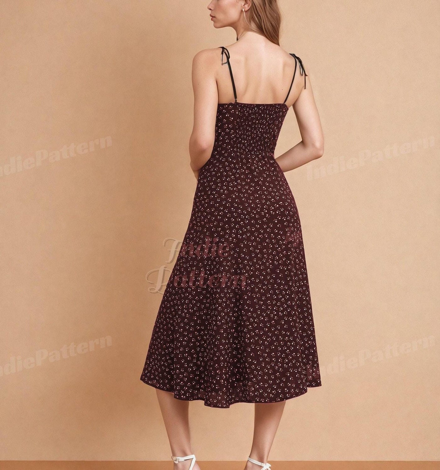 Slit Dress Pattern | Dress Pattern | Women Pattern | Strappy Dress | Prom Dress | Elegant Dress | Summer Dress Pattern |