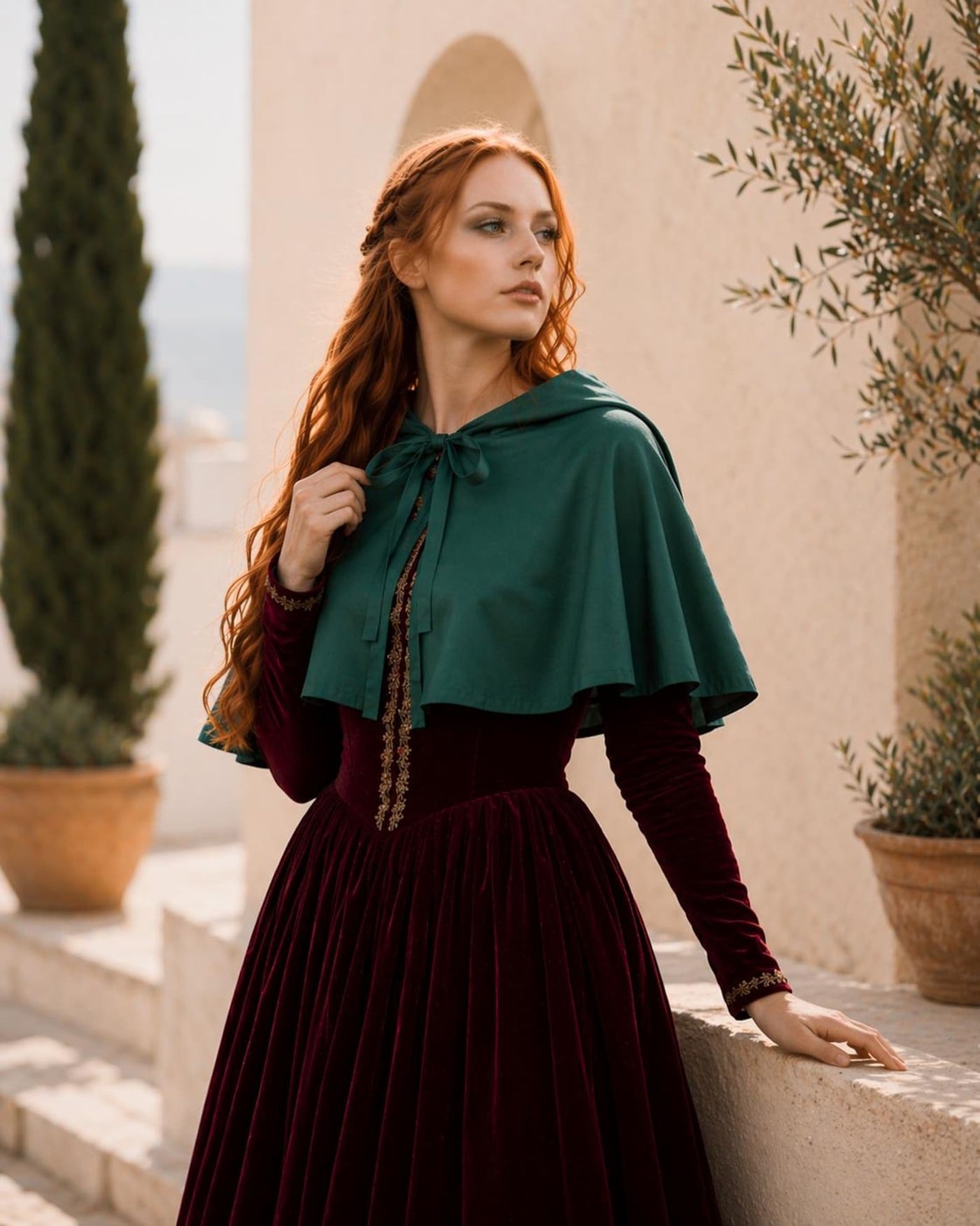 Elven Capelet Sewing Pattern, Cape with Hoodie Sewing Pattern, Cape Pattern, Medieval Dress Pattern, Cosplay Cloak Sewing