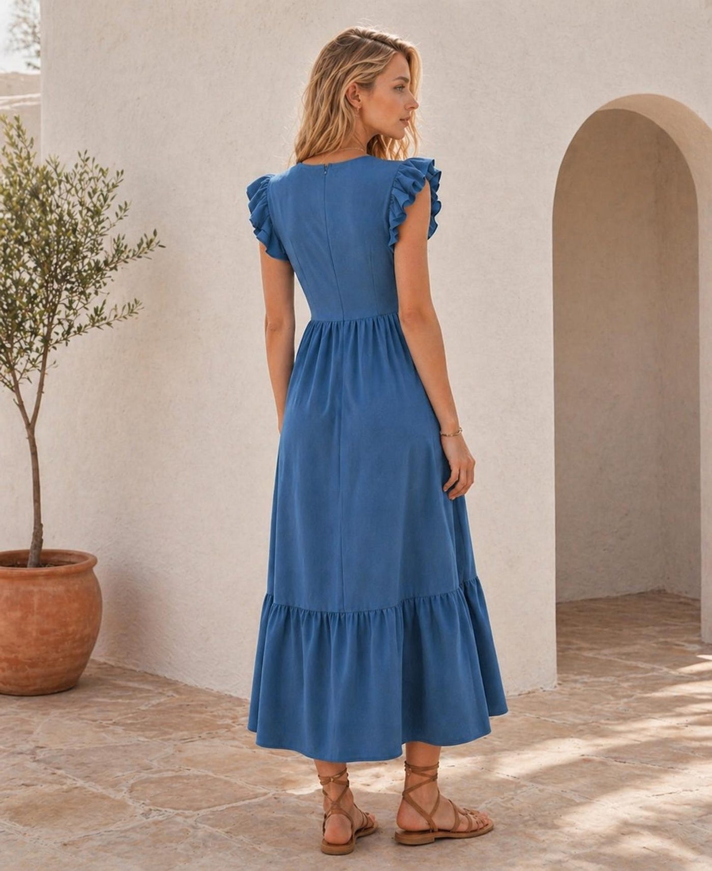 Dress Sewing Pattern | XS-XXXL | Ruffle Dress | Summer Dress Pattern | Women Sewing Pattern