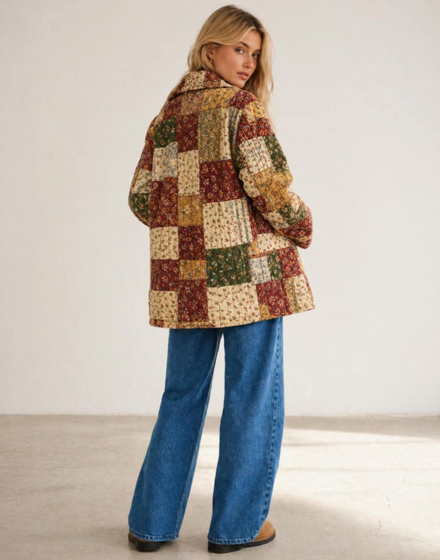 Quilted Coat Sewing Pattern | Coat Pattern | Sewing Patterns | Women Sewing Pattern Patchwork | Beginner Jacket, Quilted