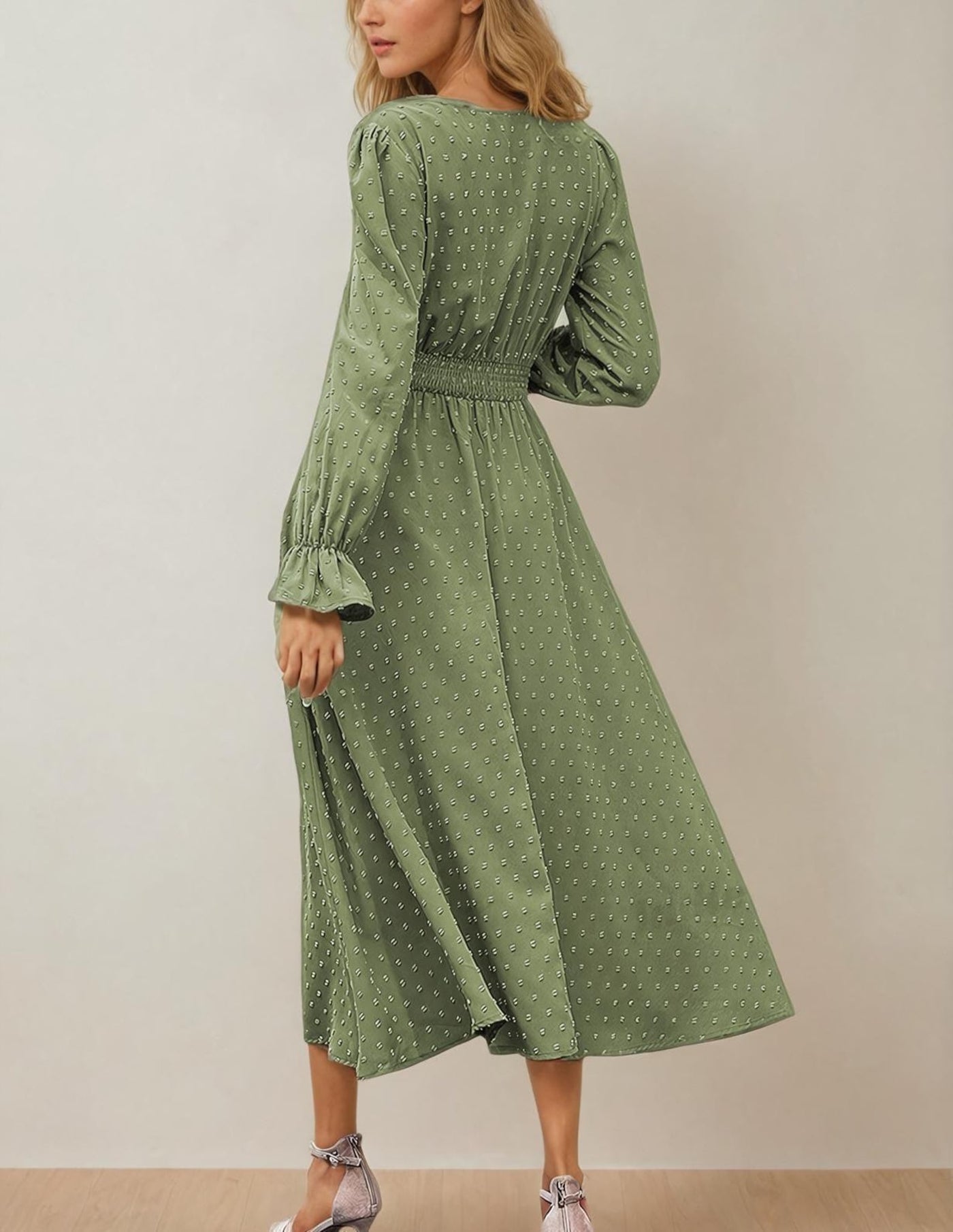 Dress Sewing Pattern | Long Sleeve Dress Pattern | Dress Pattern | Maxi Dress Pattern | Women Sewing Pattern with illustrated