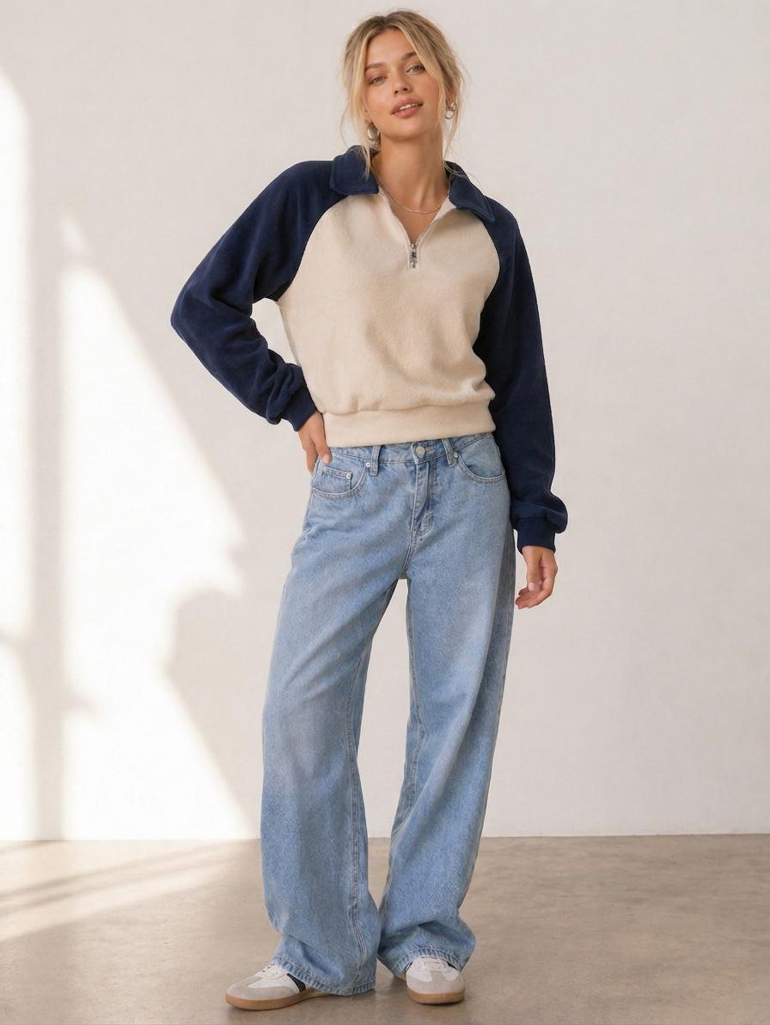 Raglan Sweatshirt Pattern, Women Sweater Pattern, Zip Up Sweater Pattern, Women Sewing Pattern, Beginner Sewing Pattern