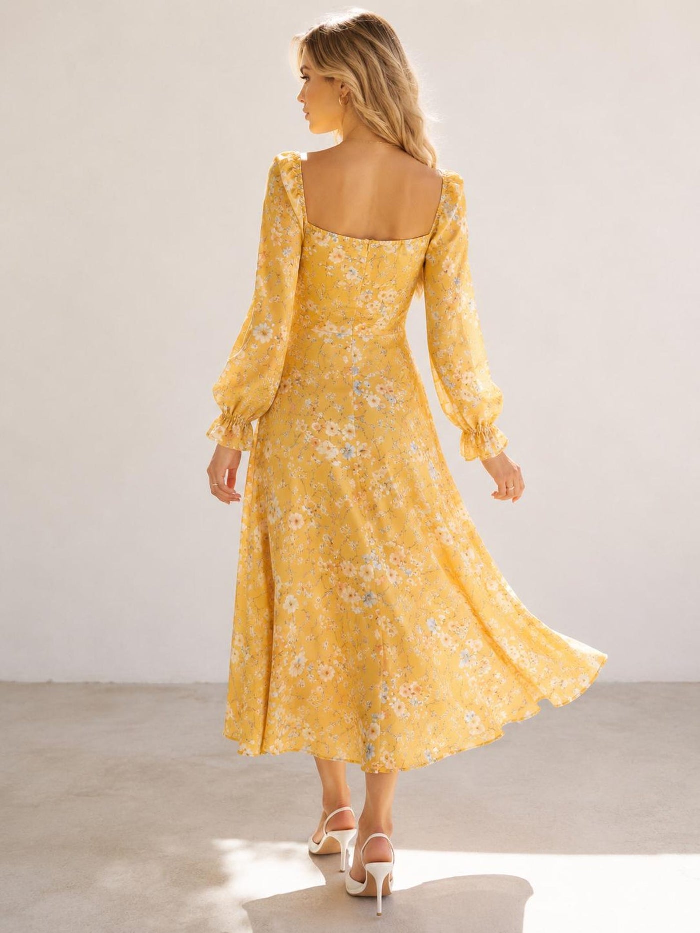 Louise Dress Sewing Pattern | Maxi Dress Pattern | Long Sleeved Dress | Women Dress Pattern | Sewing Patterns for Women Slit