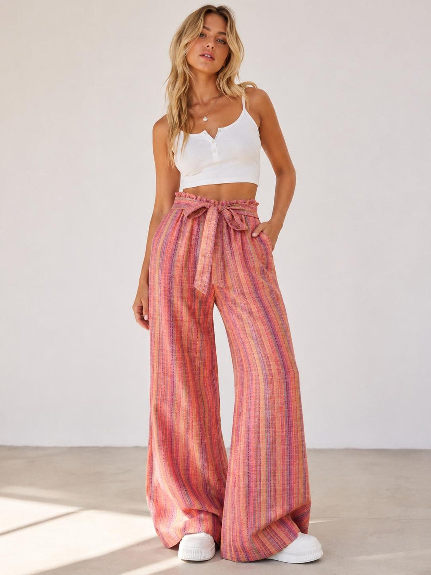 Palazzo Pants Pattern | Elastic Waistband Pants | Wide Leg Pants | Women Sewing Pattern | High Waisted Pants Pattern | Women