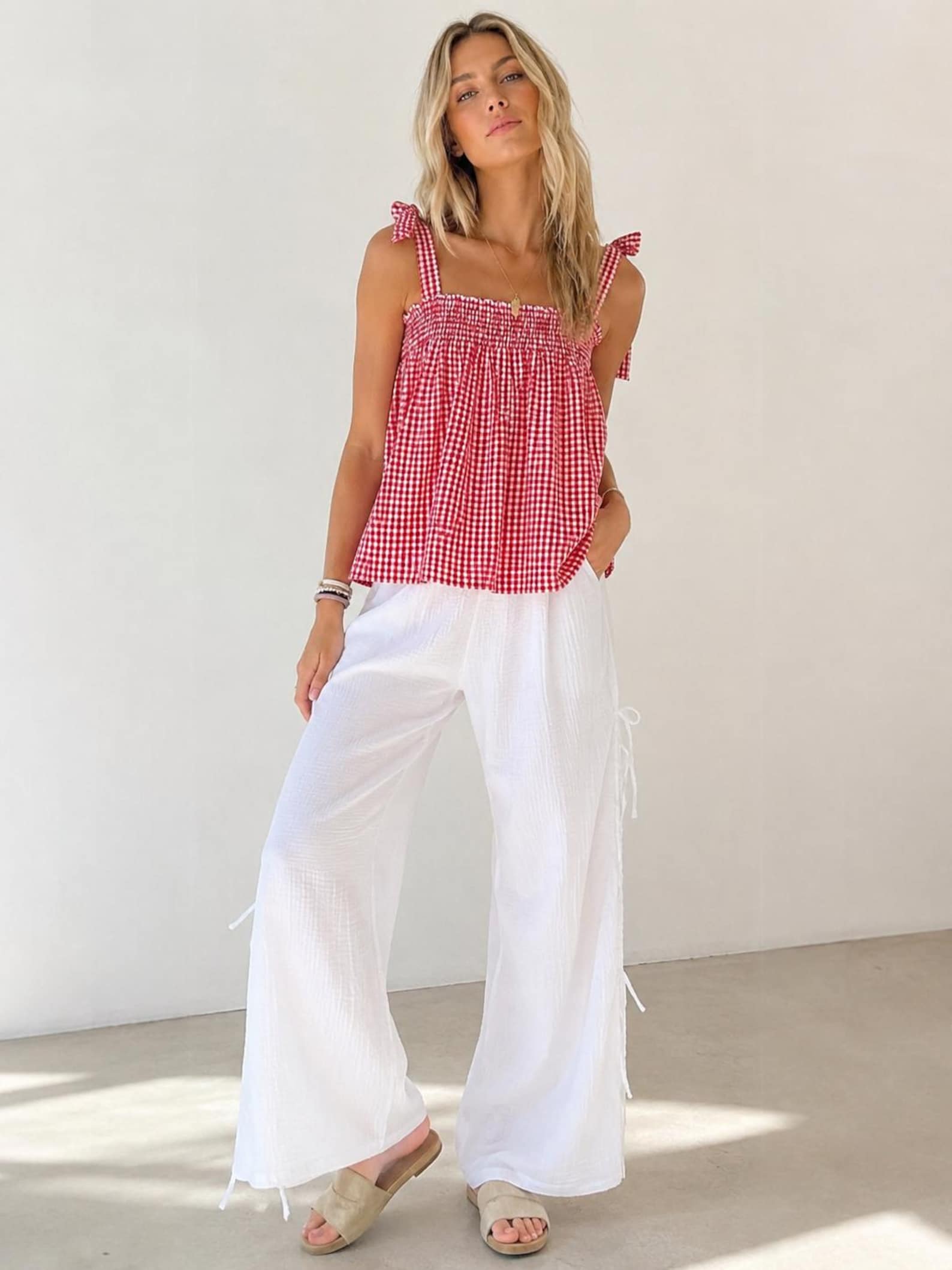 Rosalie Top Sewing Pattern, Women Sewing Pattern, Summer Top Pattern, Shoulder Tie Top Pattern, Blouse Pattern Women, Shirred