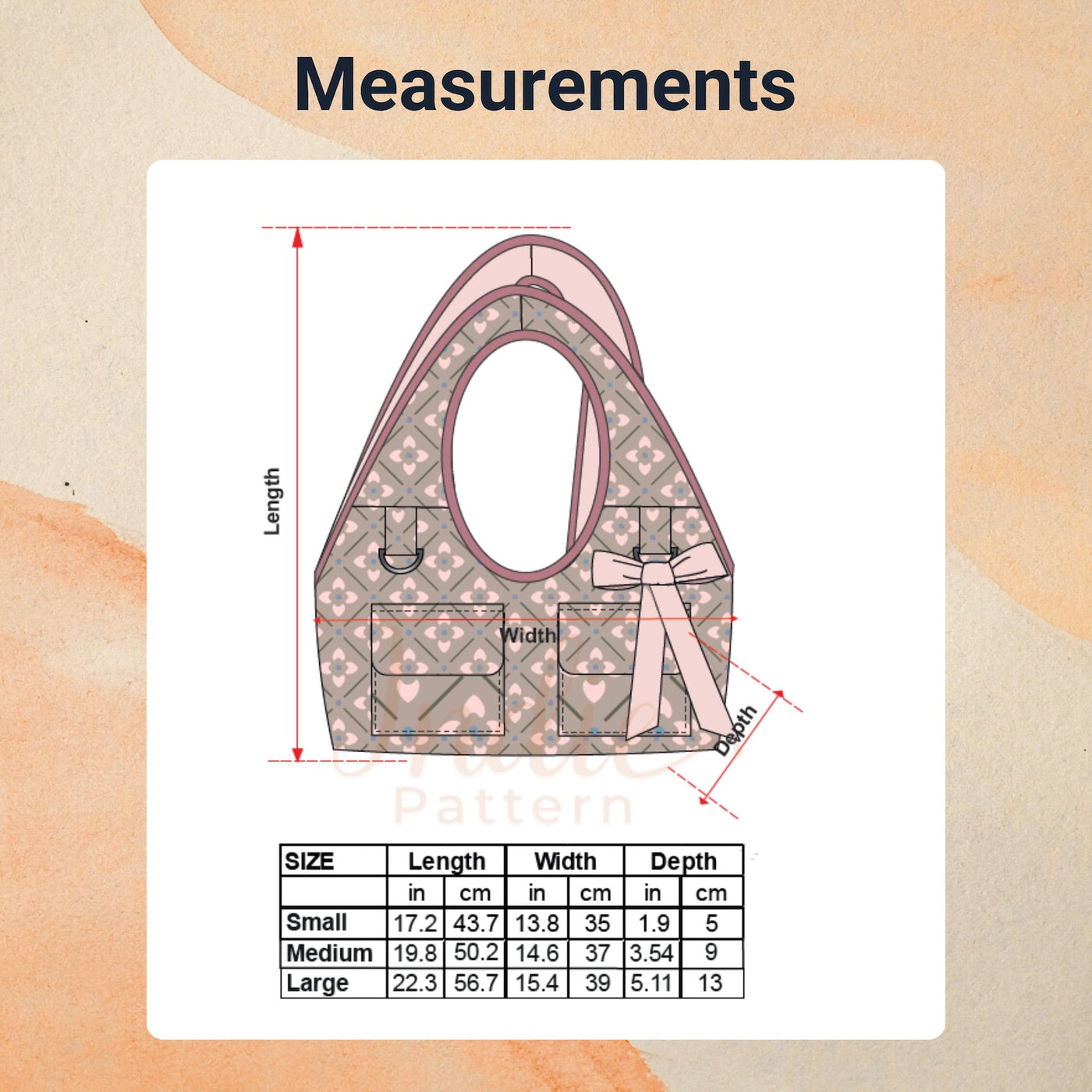 Emma Bag Pattern | Hobo Bag Sewing Pattern | Purse Sewing Pattern | Shoulder Bag | Women Bag Pattern | Beginner Bag Pattern