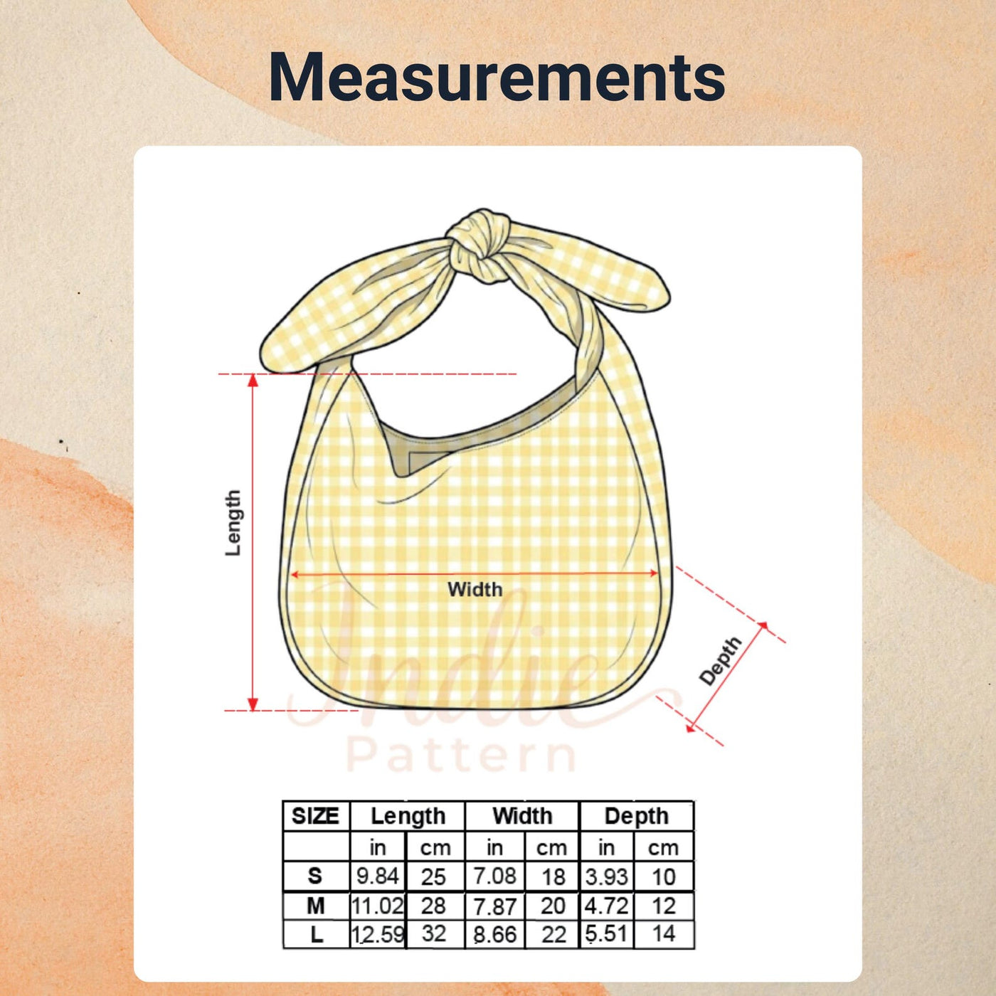 Vichy Bag Sewing Pattern | Shoulder Bag Pattern | Crossbody Bag Sewing Pattern | Shoulder Bag | Women Bag Pattern | Beginner