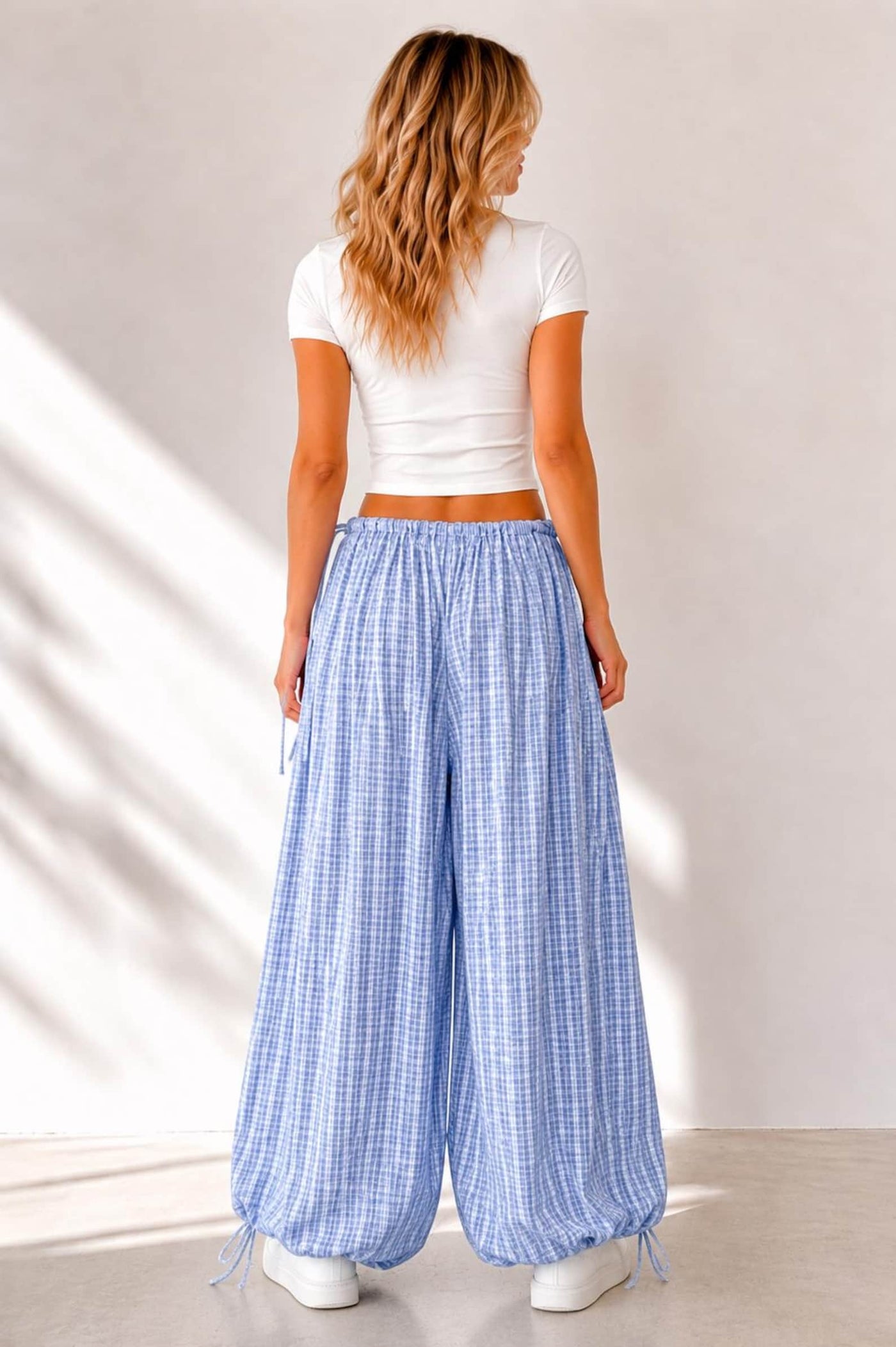 Side Tie Adjustable Pants Sewing Pattern, Barrel Leg Pants, Wide Leg Pants Sewig Pattern, Women Sewing Pattern Pants, Baggy