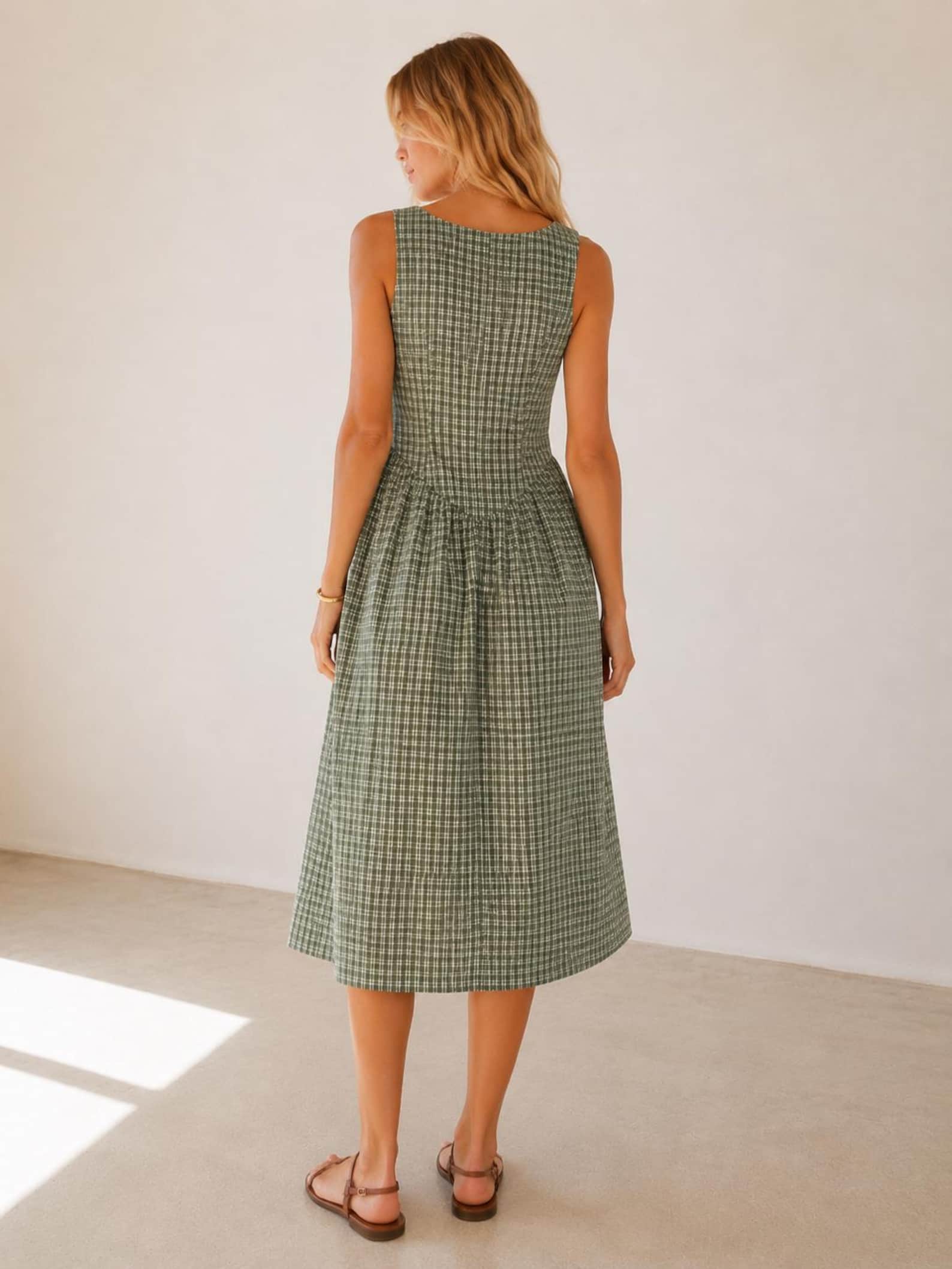 Summer Dress Sewing Pattern | Square Neck Dress Pattern | Dress Pattern | Sewing Patterns | Women Patterns | Summer Dress