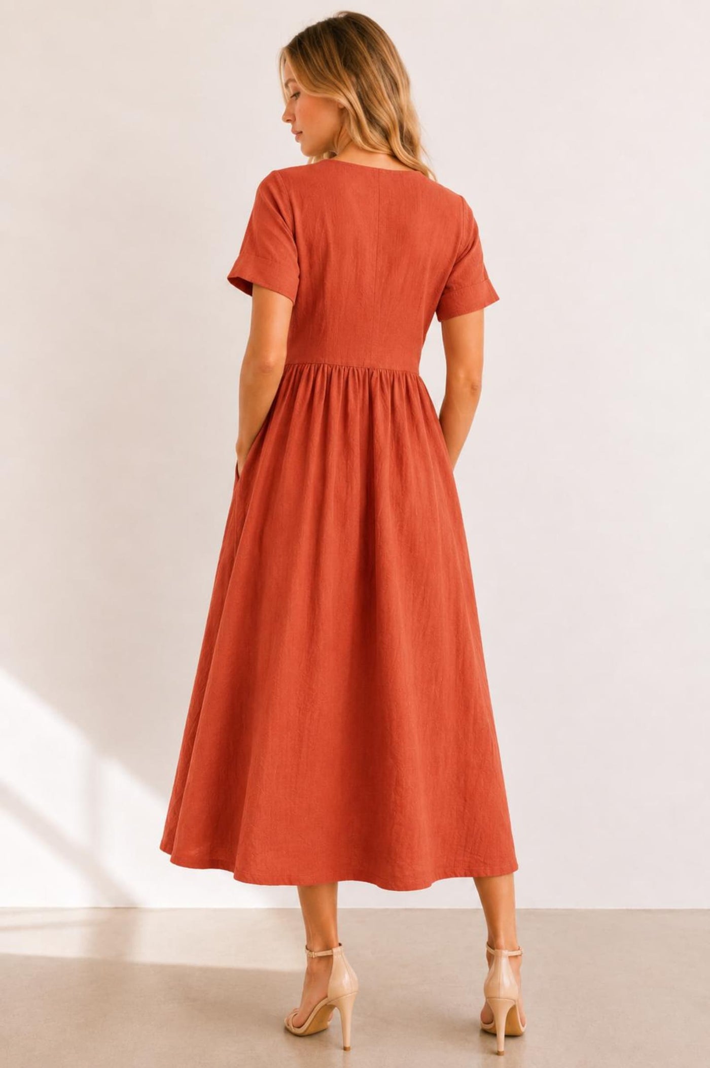 Dress with Pockets sewing Pattern | Linen Dress Sewing Pattern | Women Patterns | Summer Dress | Women Dress