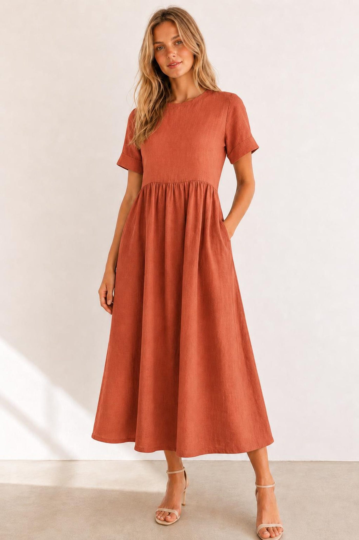 Dress with Pockets sewing Pattern | Linen Dress Sewing Pattern | Women Patterns | Summer Dress | Women Dress