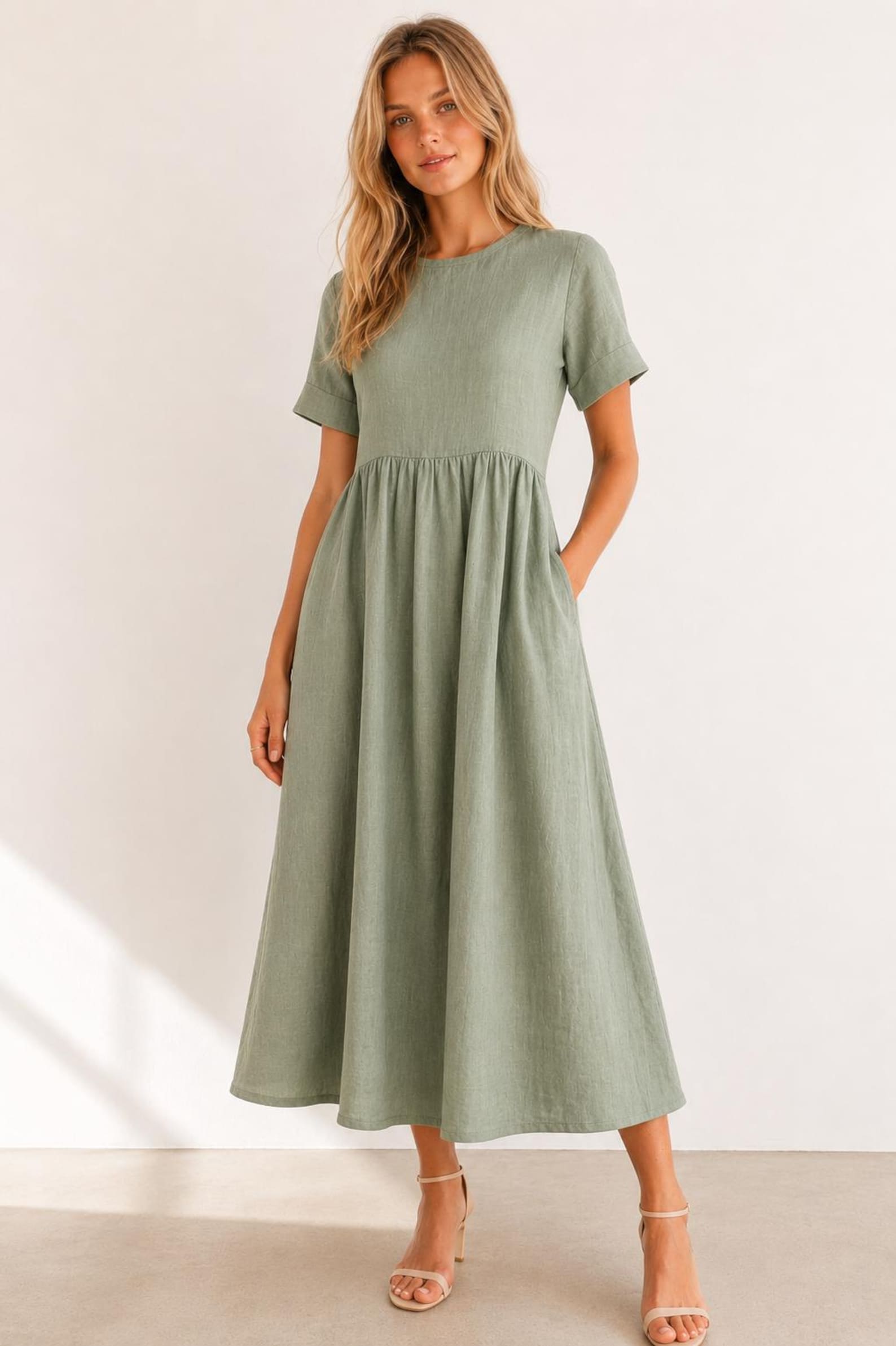 Maya Dress Sewing Pattern | Dress with Pockets | Linen Dress Sewing Pattern | Women Patterns | Summer Dress | Women Dress