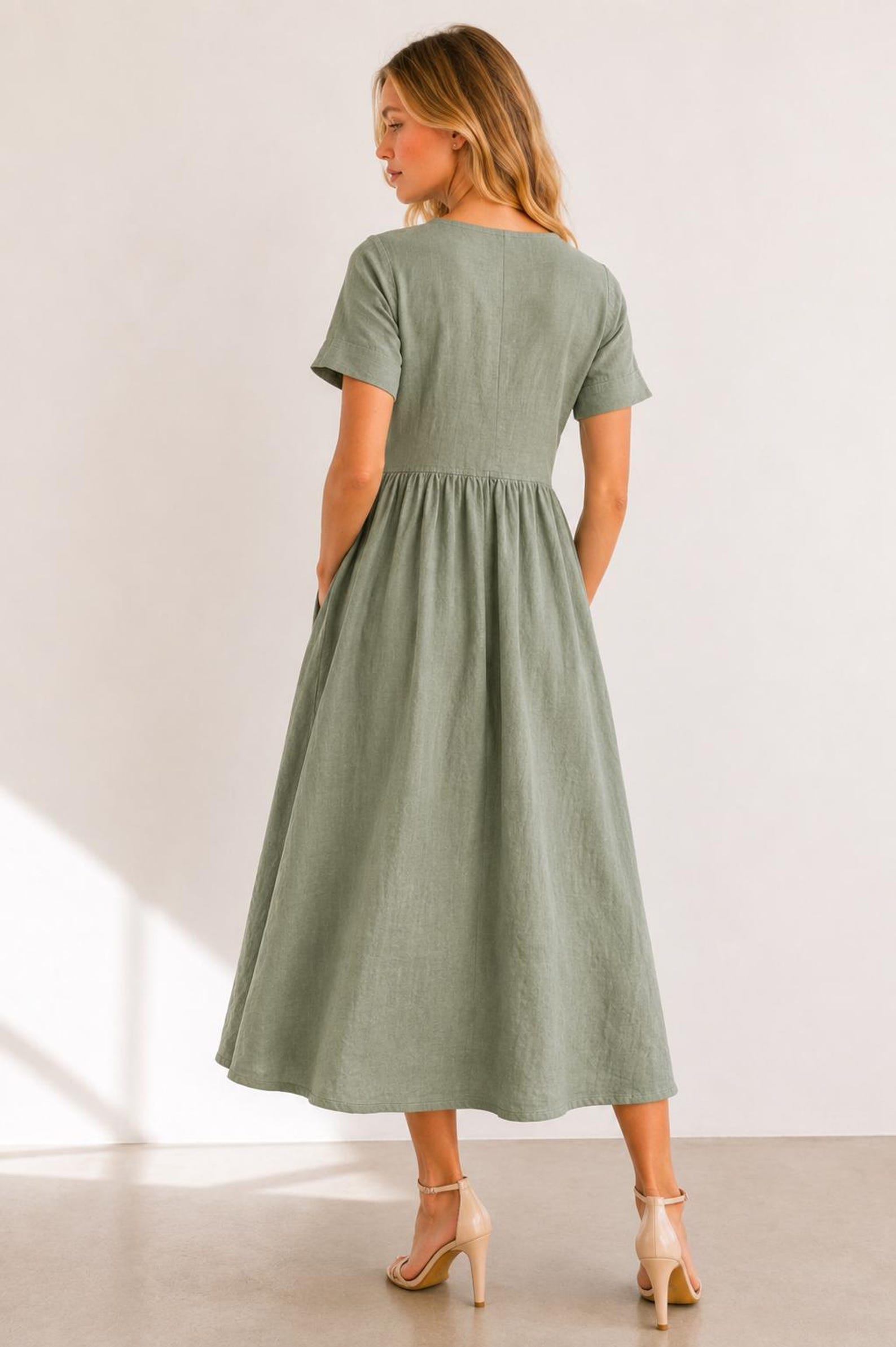 Maya Dress Sewing Pattern | Dress with Pockets | Linen Dress Sewing Pattern | Women Patterns | Summer Dress | Women Dress