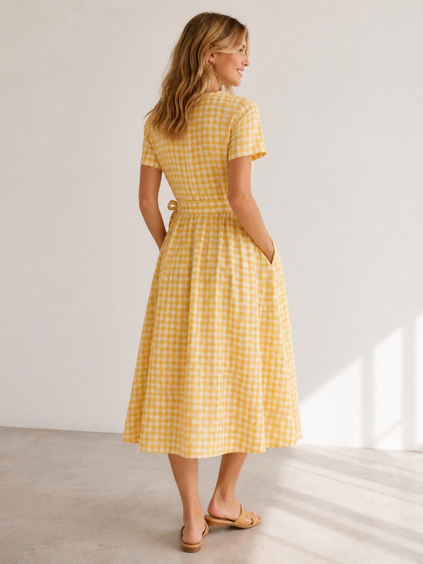 Dress with Pockets Sewing Pattern | Summer Dress | Linen Dress Sewing Pattern | Women Patterns | Women Dress with Sleeves