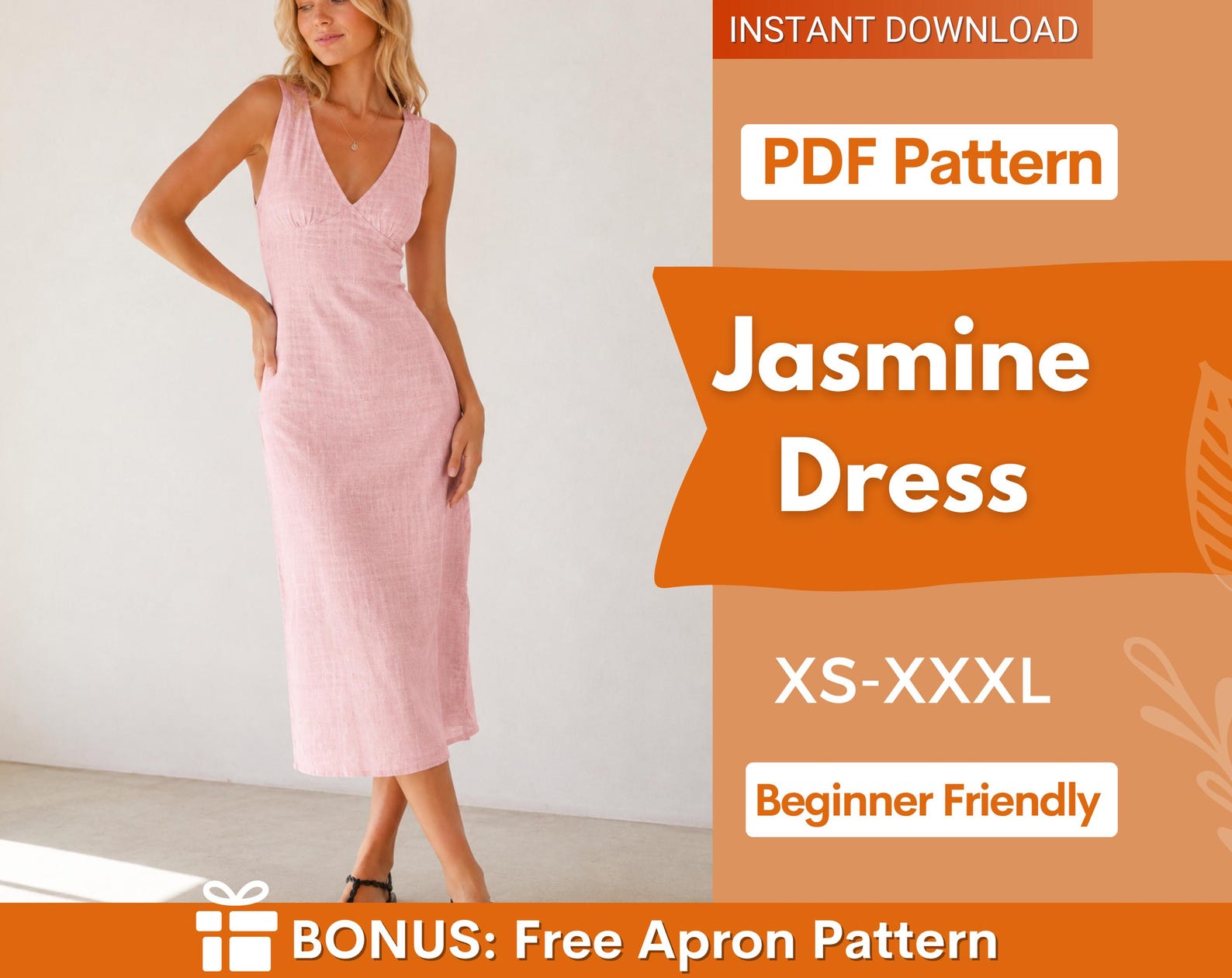 Summer Dress Sewing Pattern | Women Dress Pattern | Dress for Women | Sewing Patterns | Women Patterns | Summer Dress