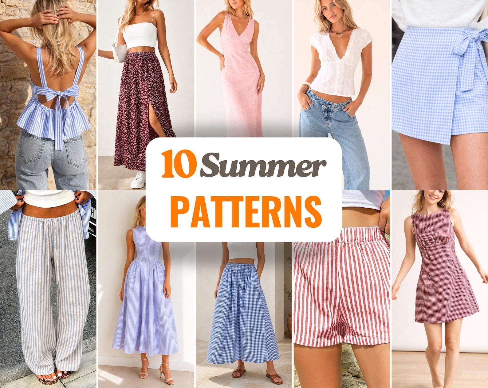 Summer Sewing Patterns | Women Patterns | Beginner Patterns | Dress Pattern | Pants Patterns | Skirt Pattern | Shorts Pattern