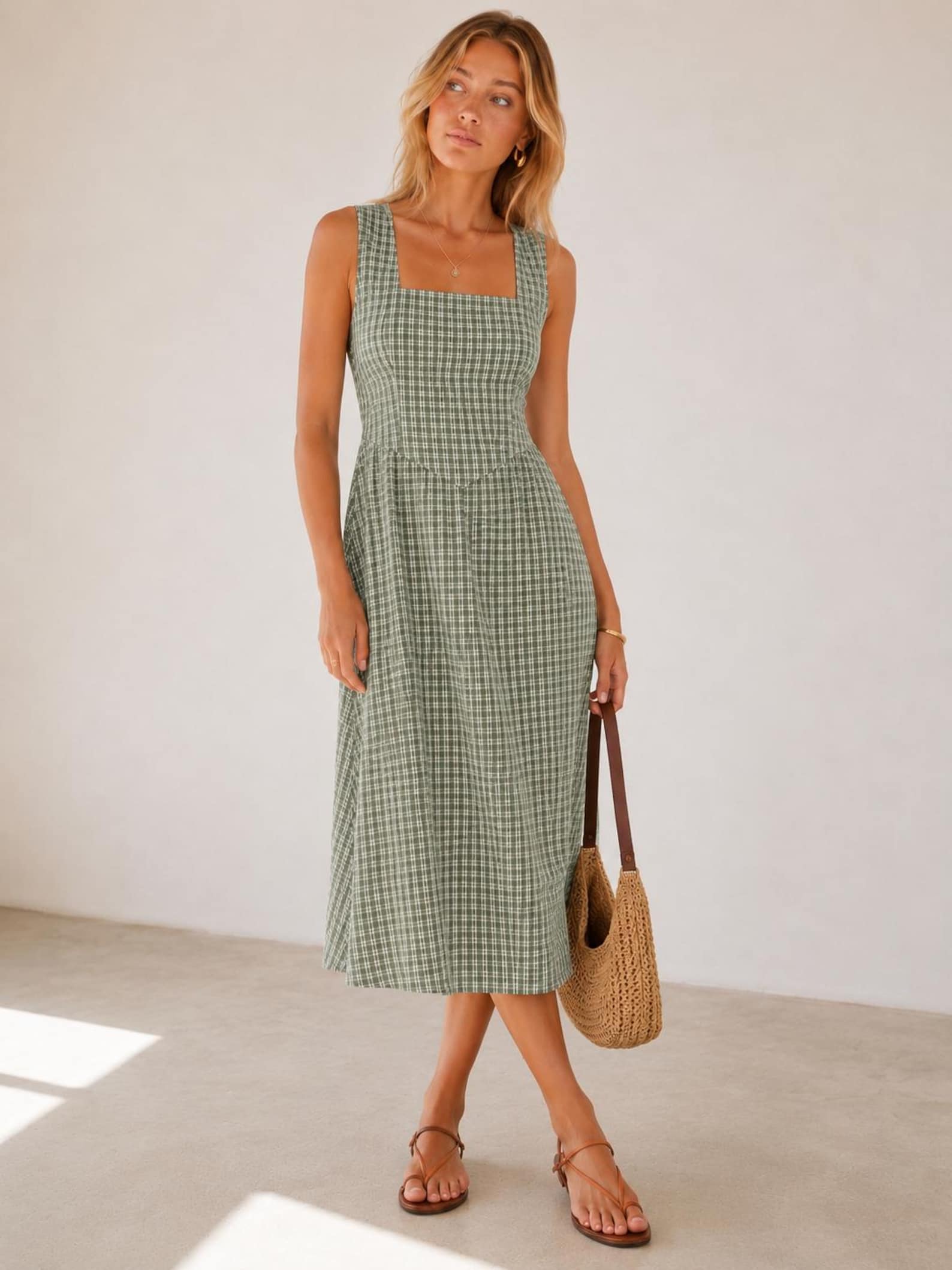 Summer Dress Sewing Pattern | Square Neck Dress Pattern | Dress Pattern | Sewing Patterns | Women Patterns | Summer Dress