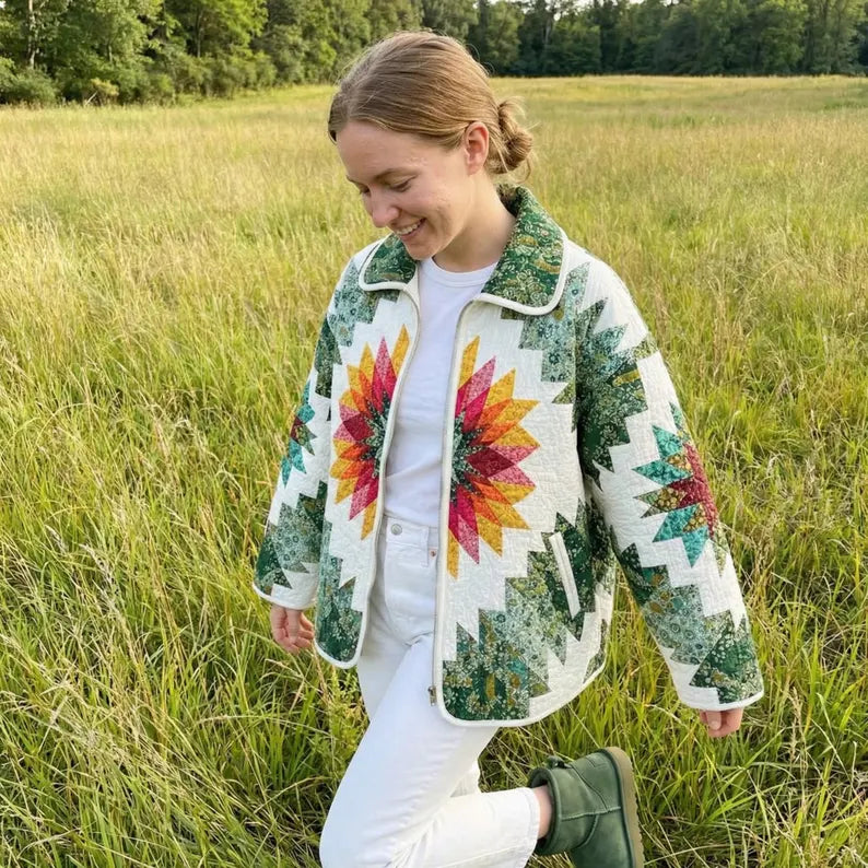 Artful Quilted Jacket Sewing Pattern | Beginner Friendly | Sizes XXS–5XL