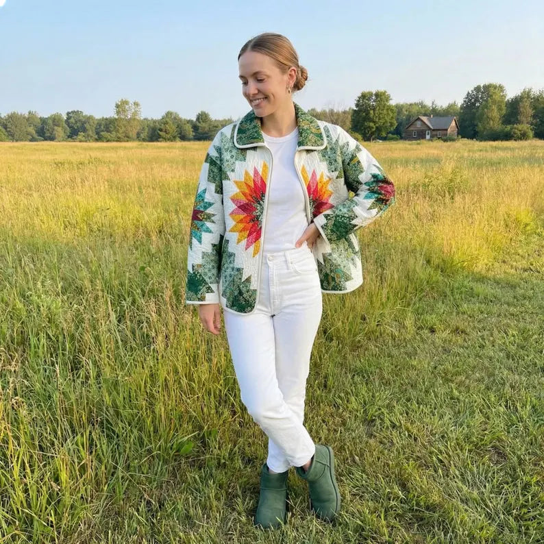 Artful Quilted Jacket Sewing Pattern | Beginner Friendly | Sizes XXS–5XL