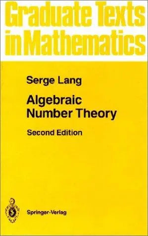 Algebraic Number Theory by Serge Lang 978-0387942254 - front cover